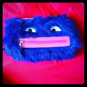 Very Cute Smiley Monster pouch with zipper
